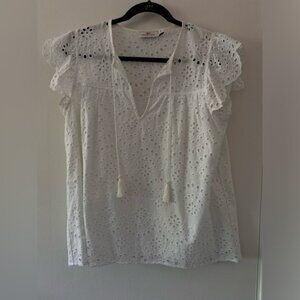 Vineyard Vines Eyelet White Blouse